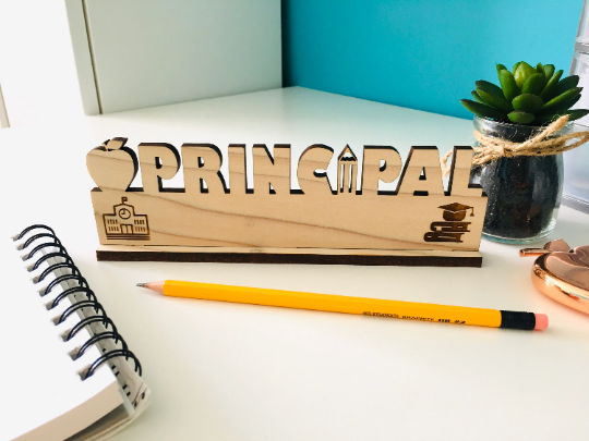 Principal Desk Plaque Name Plate for Principal