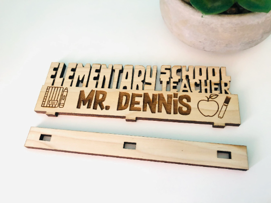 Elementary School Teacher Desk Plaque Gift for Teacher