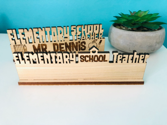 Elementary School Teacher Desk Plaque Gift for Teacher