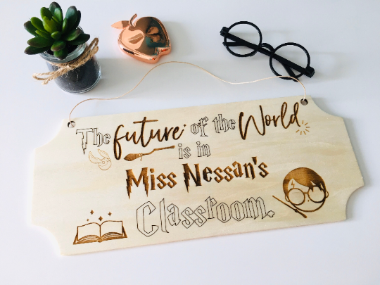 The future of the world - Engraved Classroom Decor