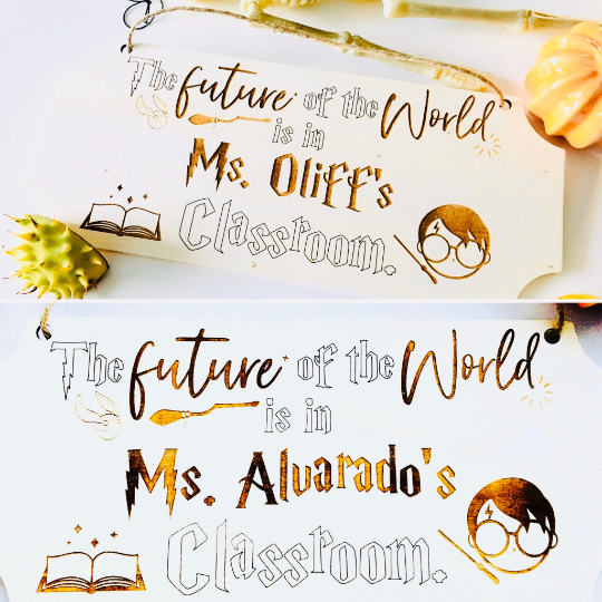 The future of the world - Engraved Classroom Decor