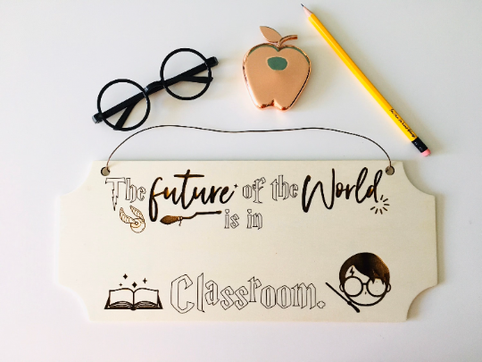 The future of the world - Engraved Classroom Decor