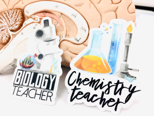 Biology Teacher Vinyl Sticker