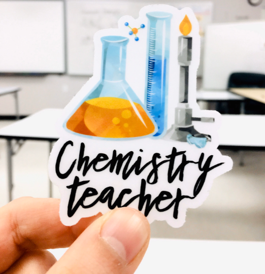 Biology Teacher Vinyl Sticker