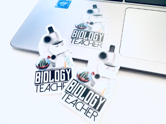 Biology Teacher Vinyl Sticker