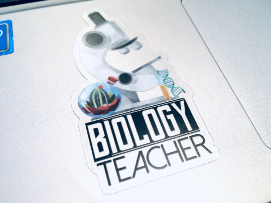 Biology Teacher Vinyl Sticker