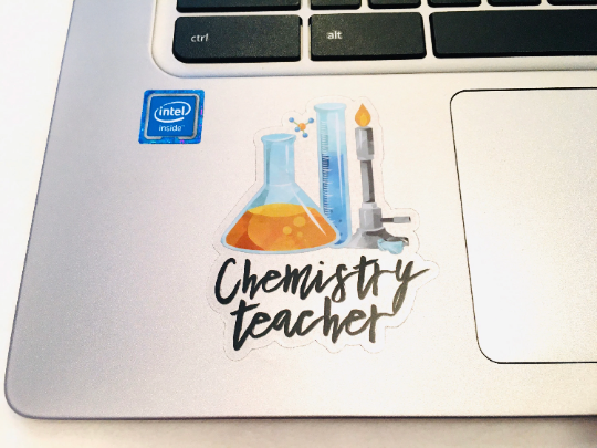 Biology Teacher Vinyl Sticker