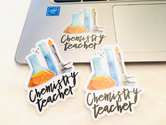 Biology Teacher Vinyl Sticker