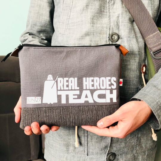 Real Heroes teach Zipper Pouch