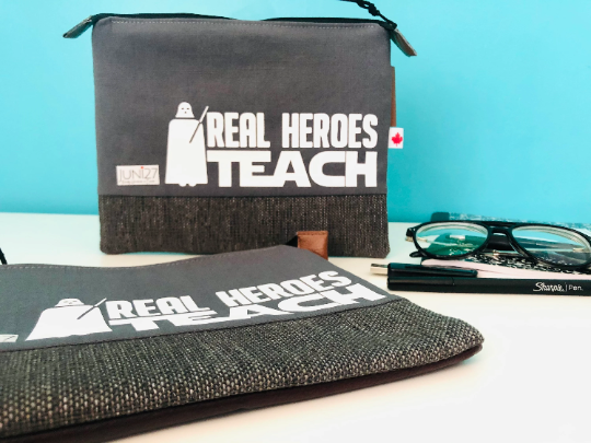 Real Heroes teach Zipper Pouch