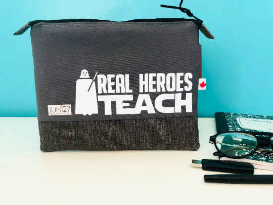 Real Heroes teach Zipper Pouch