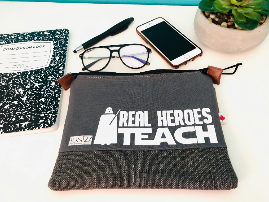 Real Heroes teach Zipper Pouch