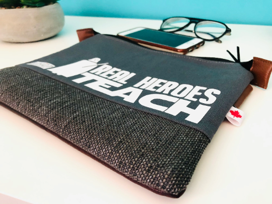 Real Heroes teach Zipper Pouch