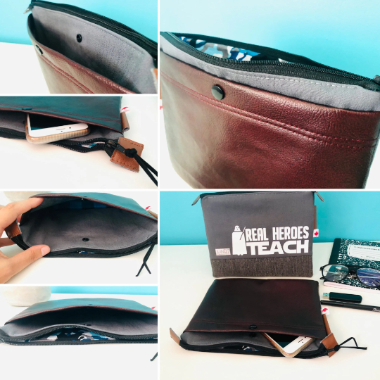 Real Heroes teach Zipper Pouch