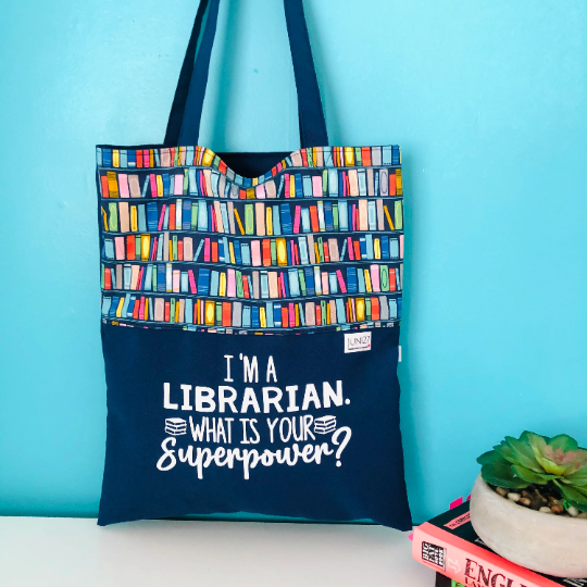 Librarian Book Tote Bag