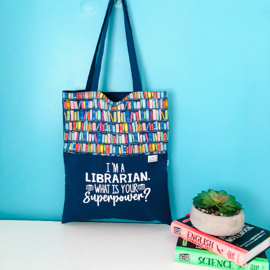 Librarian Book Tote Bag