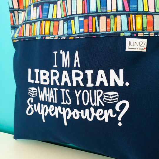 Librarian Book Tote Bag