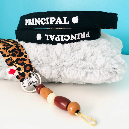 Principal Lanyard-Leopard Print