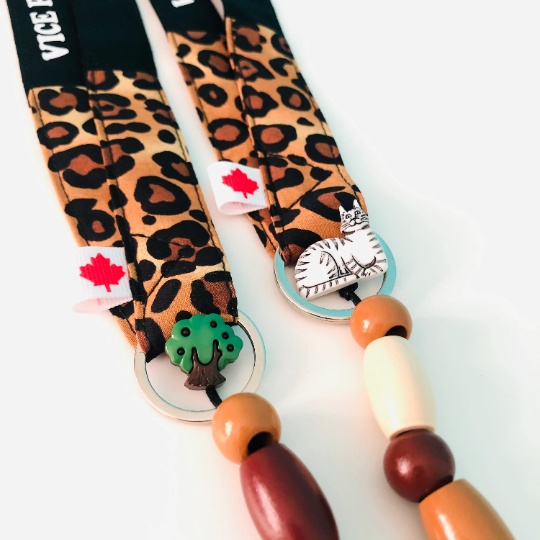 Principal Lanyard-Leopard Print