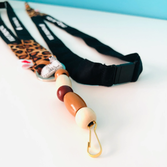 Principal Lanyard-Leopard Print