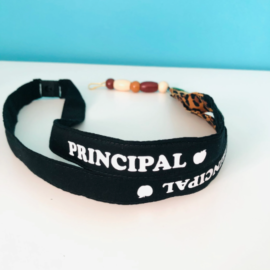 Principal Lanyard-Leopard Print