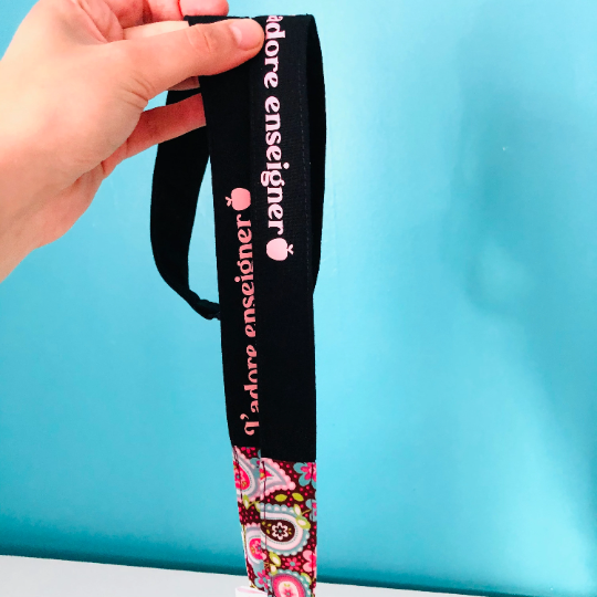 J' adore enseigner Cordon-French Teacher Lanyard