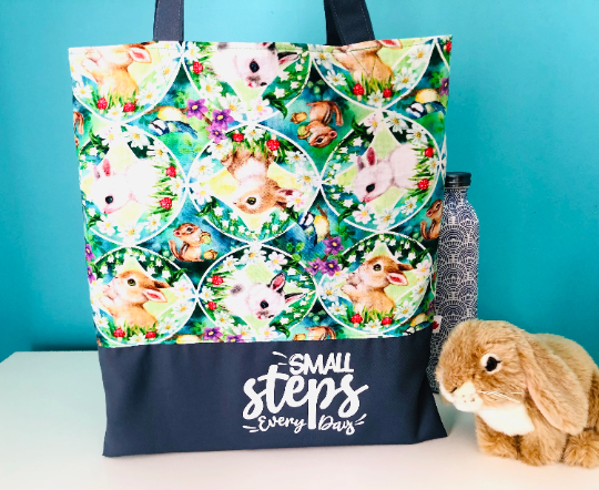 Cute Bunny Tote Bag-Easter Bag