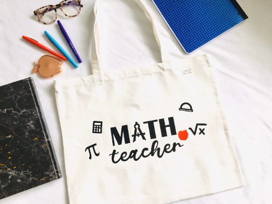 Math Teacher Tote Bag