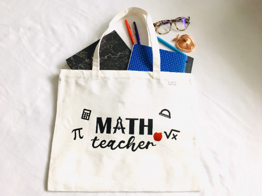 Math Teacher Tote Bag