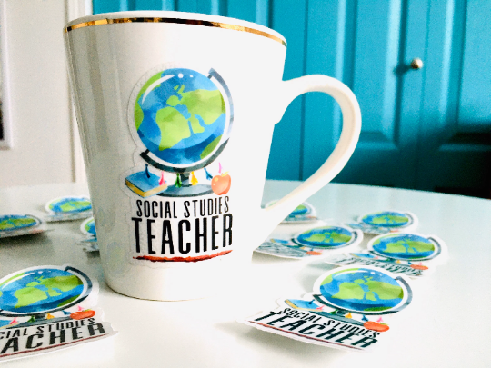 Social Studies Teacher Vinyl Sticker