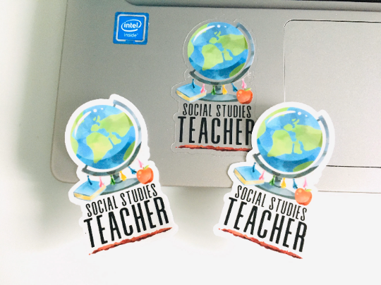 Social Studies Teacher Vinyl Sticker