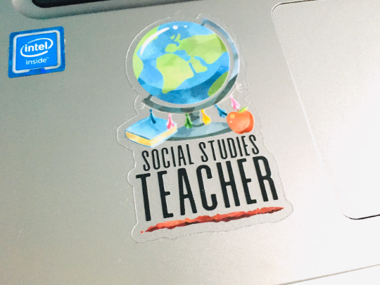 Social Studies Teacher Vinyl Sticker