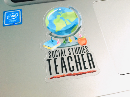 Social Studies Teacher Vinyl Sticker