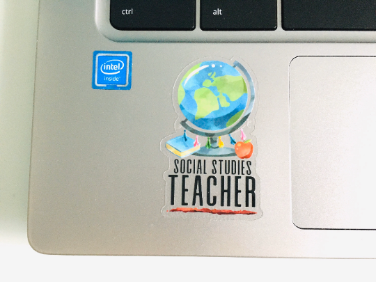 Social Studies Teacher Vinyl Sticker