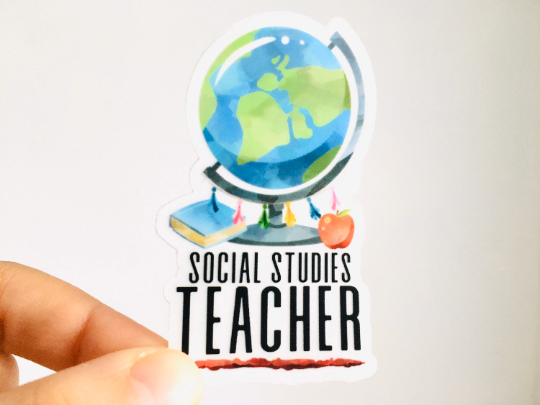 Social Studies Teacher Vinyl Sticker