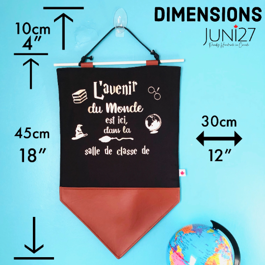 L’ avenir du Monde est ici dans la salle de classe de/ Personalized Banner