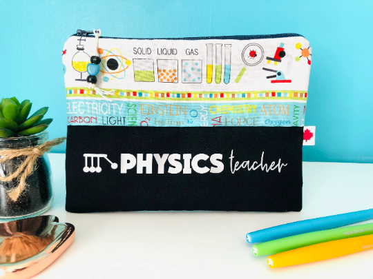 Physics Teacher Zipper Pouch