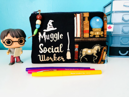 Muggle Social Worker Zipper Pouch