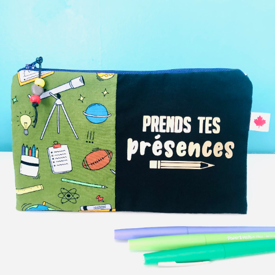 Prends Tes Présences-Teacher Zipper Pouch