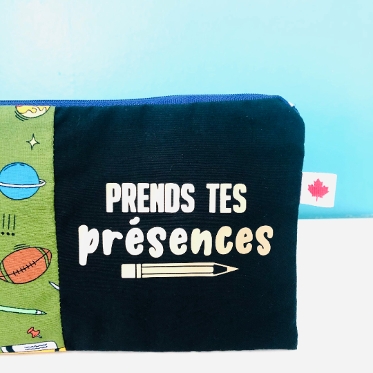 Prends Tes Présences-Teacher Zipper Pouch