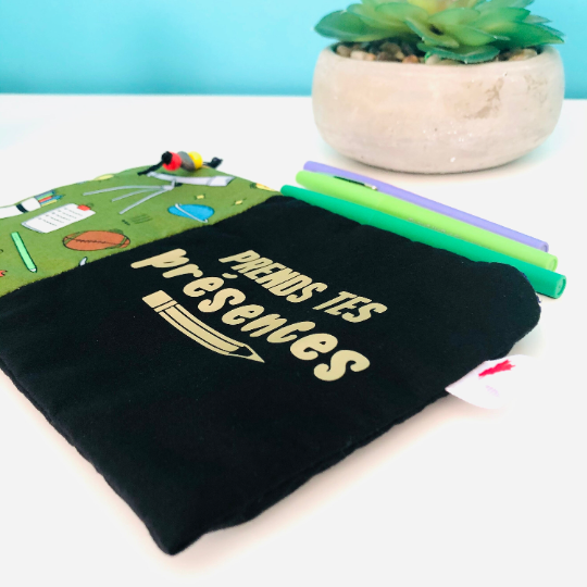 Prends Tes Présences-Teacher Zipper Pouch