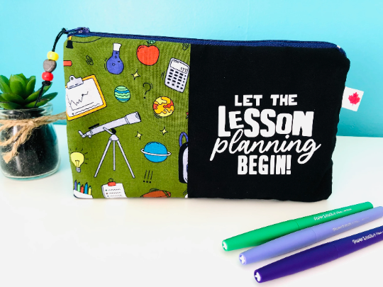 Let the lesson planning begin-Teacher Zipper Pouch