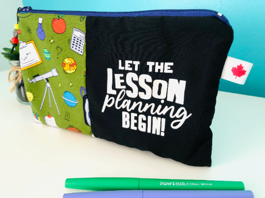 Let the lesson planning begin-Teacher Zipper Pouch