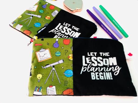 Let the lesson planning begin-Teacher Zipper Pouch