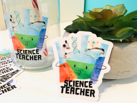 Science Teacher Vinyl Sticker