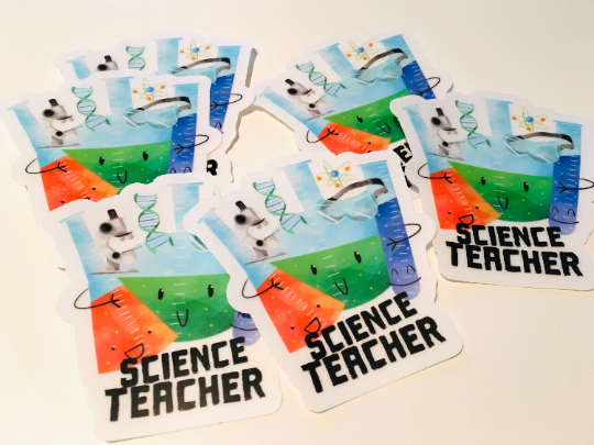 Science Teacher Vinyl Sticker