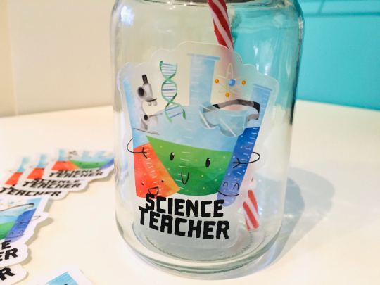 Science Teacher Vinyl Sticker