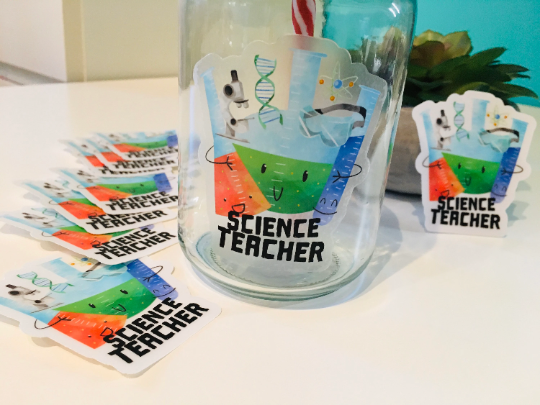 Science Teacher Vinyl Sticker